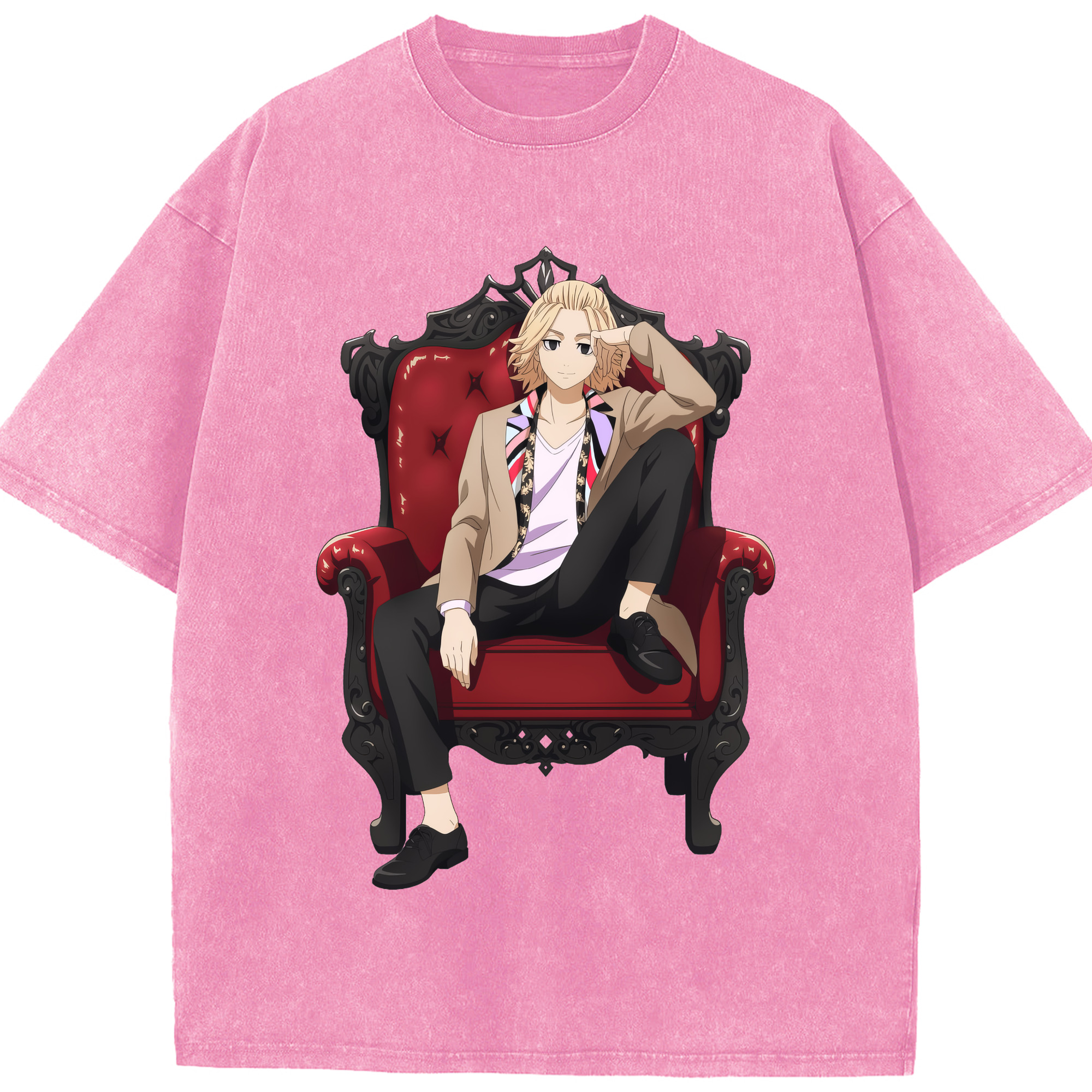（画像用） 東京リベンジャーズ Tokyo Revengers 綿100% ヴィンテージ風 半袖Tシャツ（フロントプリント）